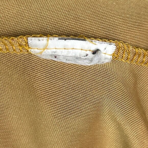 Urban Outfitters Maeve Crushed Velvet Mini Dress Yellow Sweetheart Short Slv S - Picture 13 of 13